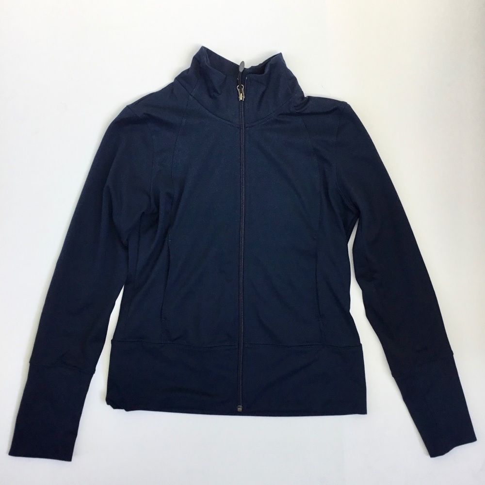 Champion C9 Dark Blue/Green Zip-Front Athletic Jacket